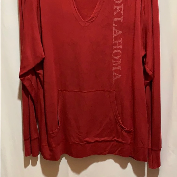 OKLAHOMA:: by Emerson Street:SZ XL RED hoodie - Picture 2 of 6